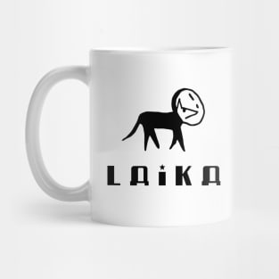 Laika dog (black) Mug